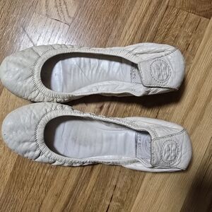 Tory Burch Women's Cream Ballet Flats